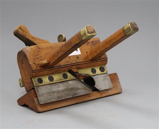 A woodworkers router by Charles and Co, stamped J Arnold